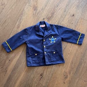 Navy Blue Kids Dress Up Police Jacket